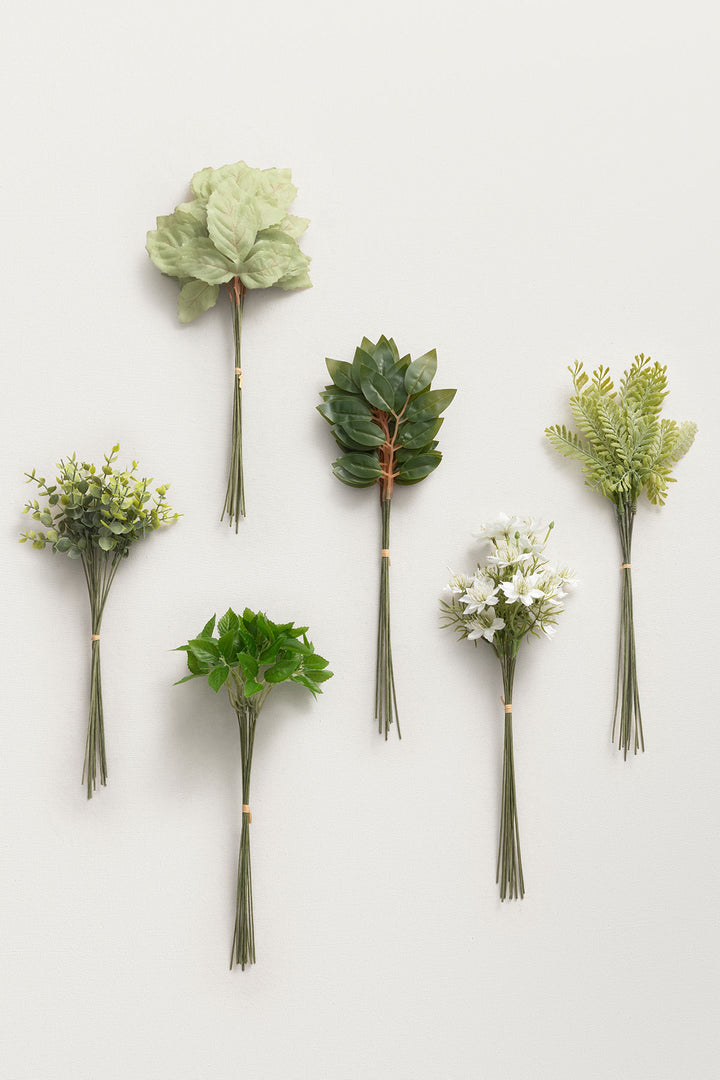 DIY Bridesmaid Bouquet Kit (Set of 4)  - Ballet Pointe & Cream Sage with Sage Mixed Greenery - Image 3