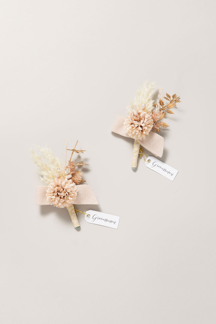 Additional Flower Decorations in White & Beige