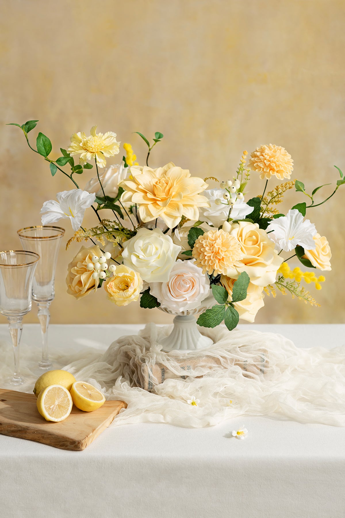 French Yellow Designer Flower Boxes – Ling's Moment