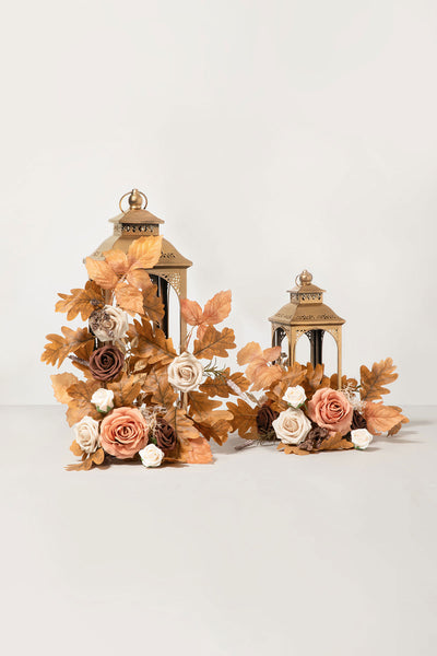 2ft Flower Garlands in Rust & Sepia | Clearance