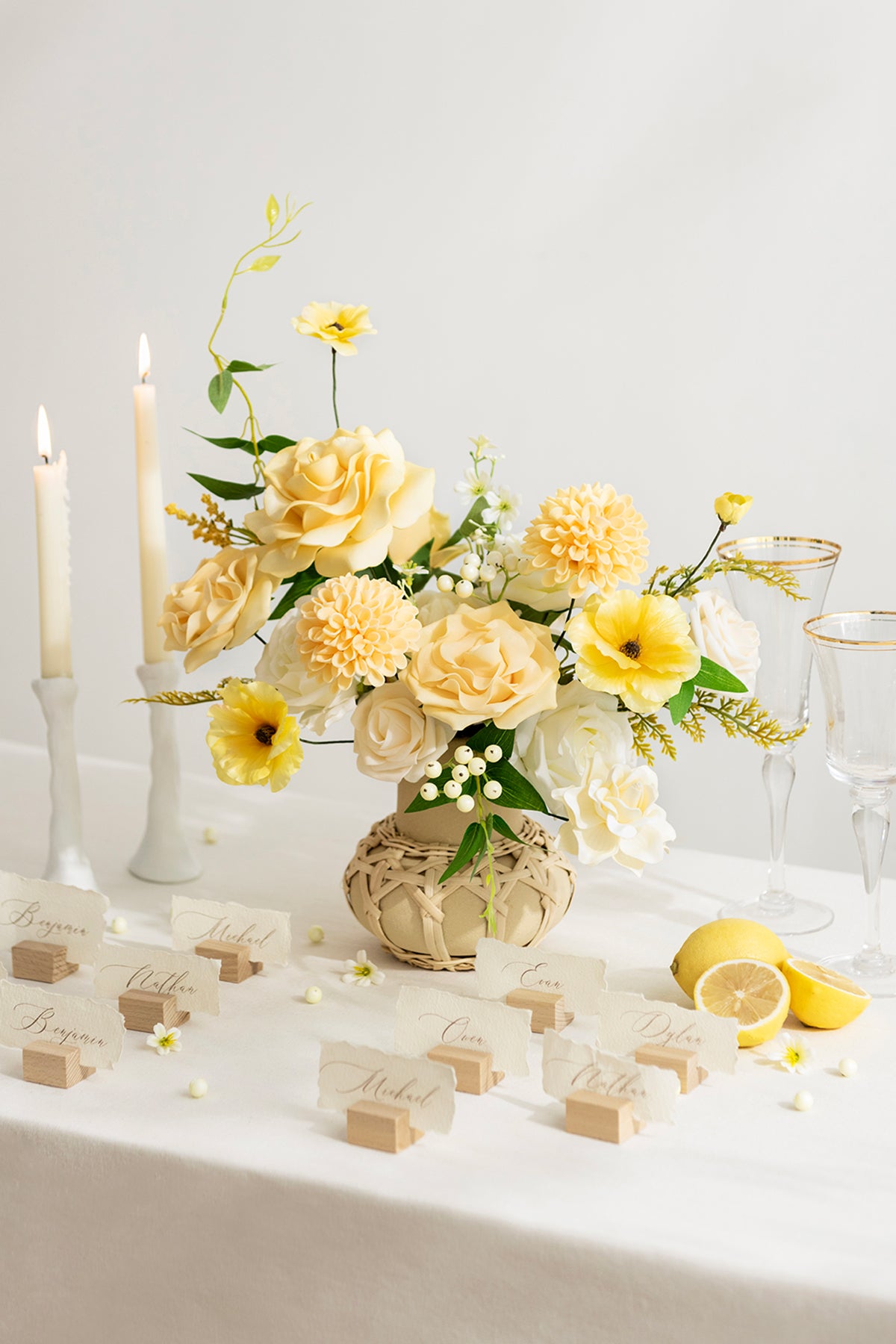 French Yellow Designer Flower Boxes – Ling's Moment