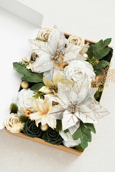 DIY Designer Flower Boxes in Emerald Green & Tawny Beige