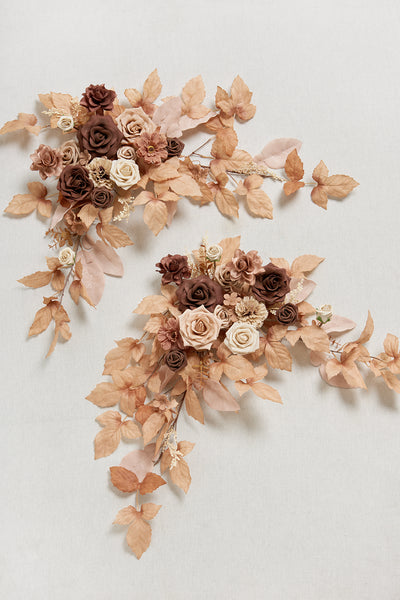 Sweetheart Table Floral Swags in Rust & Sepia | Clearance