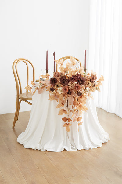 Sweetheart Table Floral Swags in Rust & Sepia | Clearance