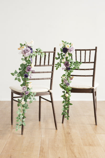 Wedding Hanging Chair Back Decoration in Lilac & Gold