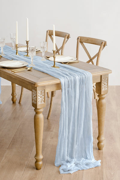 Rustic Gauze Cheesecloth Table Runner 35 w x 10ft/14ft