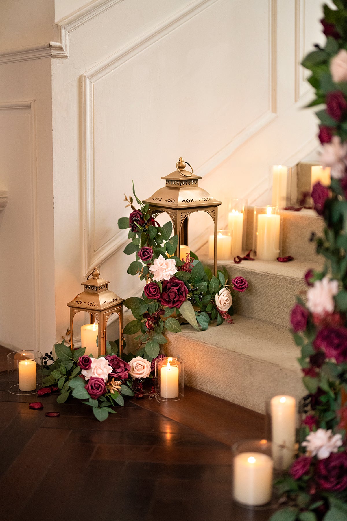 2ft Flower Garlands in Romantic Marsala