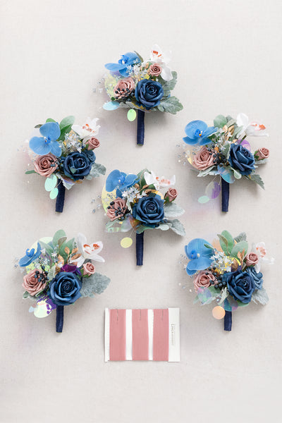 Bridesmaid Posy in Dusty Rose & Navy | Clearance