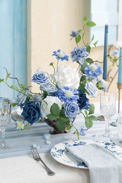 DIY Designer Flower Box in Timeless French Blue & White