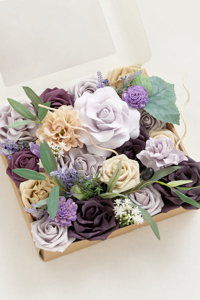 Lilac Purple Designer Flower Boxes