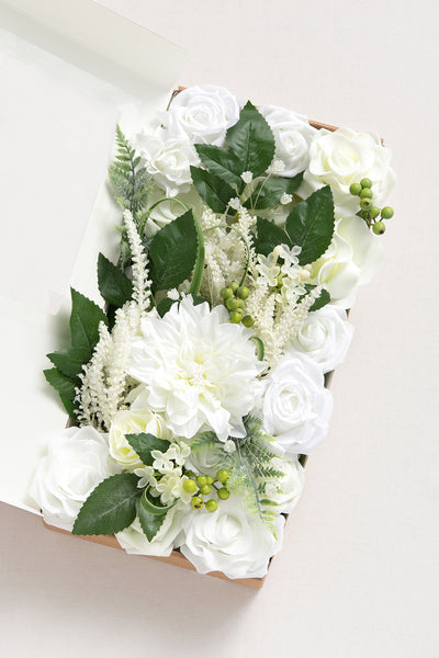 Natural White & Ivory Designer Flower Boxes
