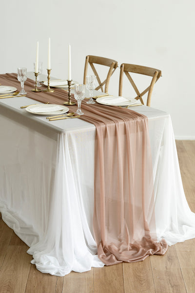 Rustic Gauze Cheesecloth Table Runner 35 w x 10ft/14ft