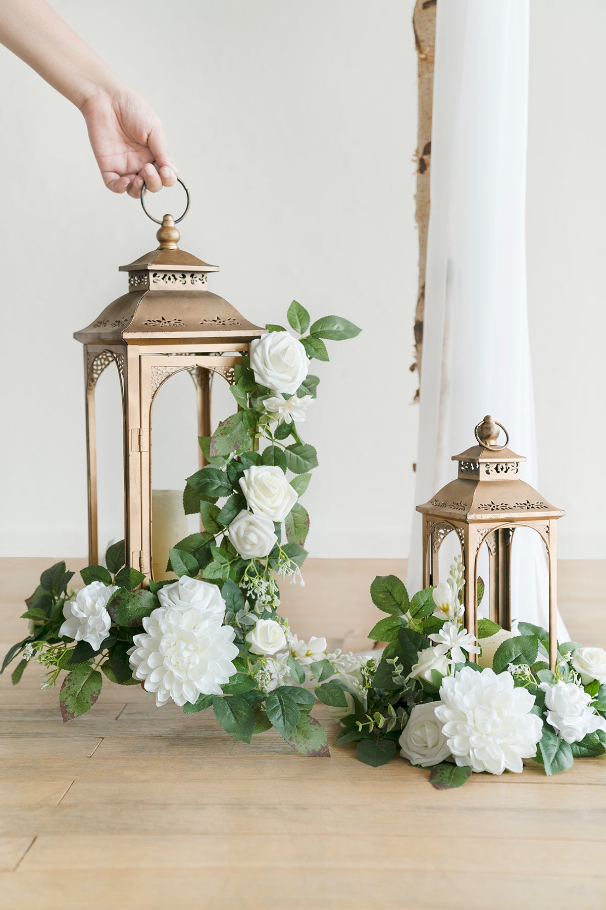 Pre-Arranged Wedding Flower Packages in White & Sage