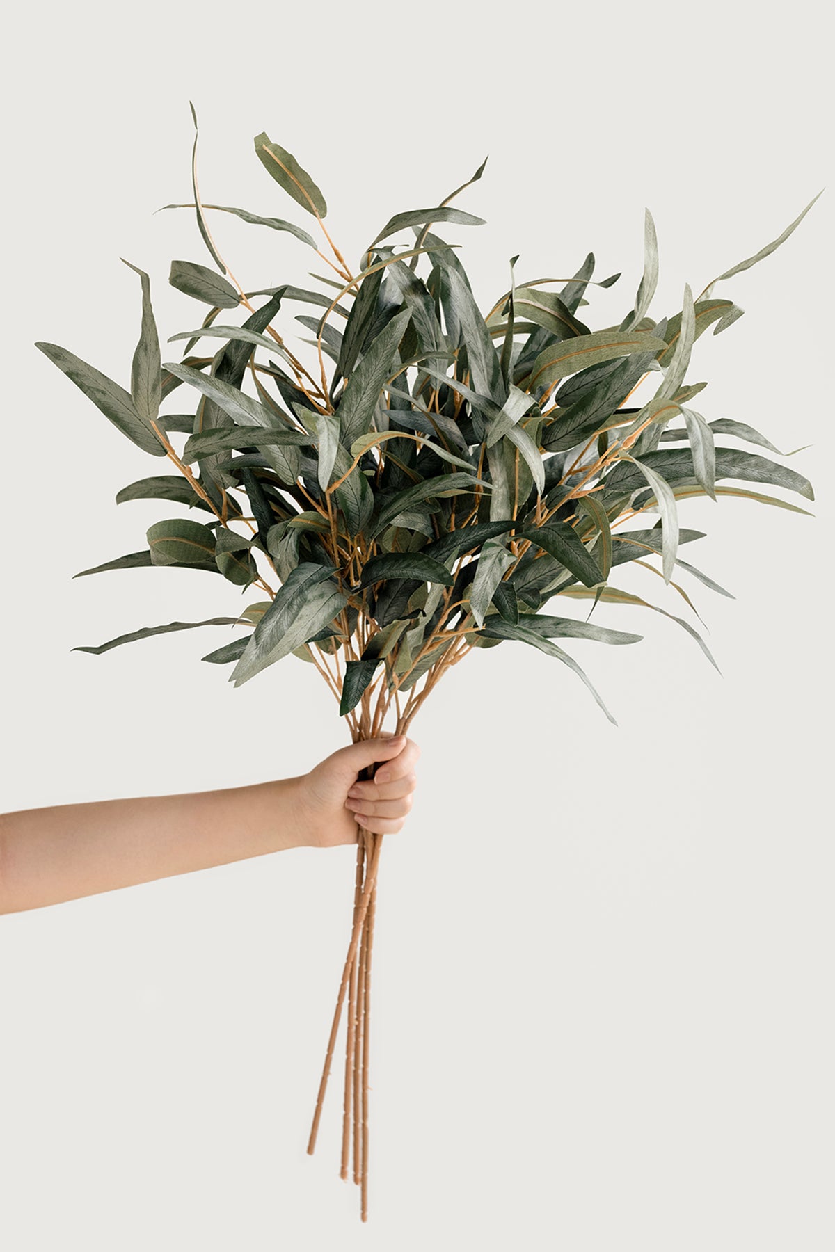 2.9ft Salix Leaves with Stems