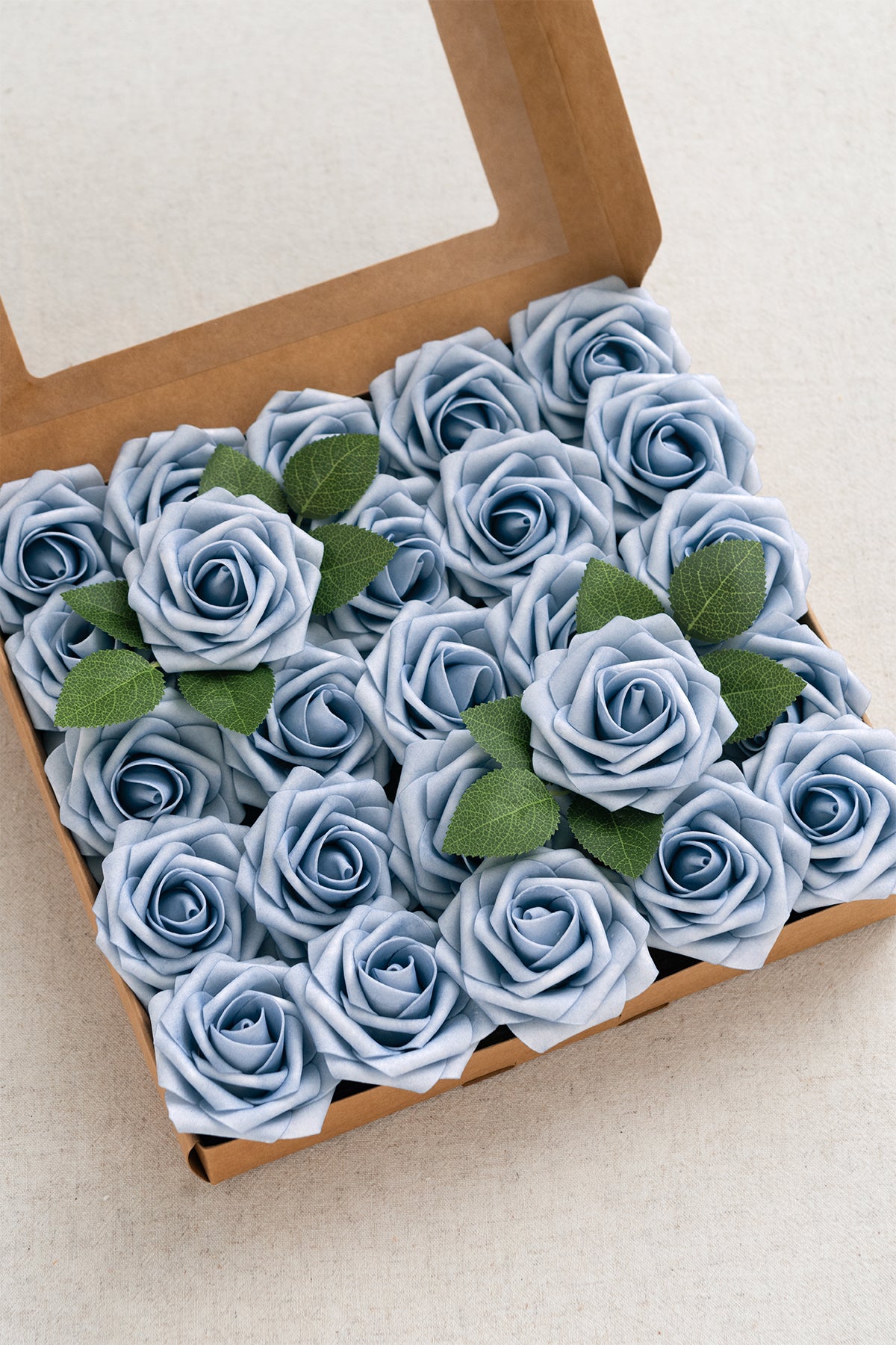 DIY Supporting Flower Boxes in Russet Orange & Denim Blue