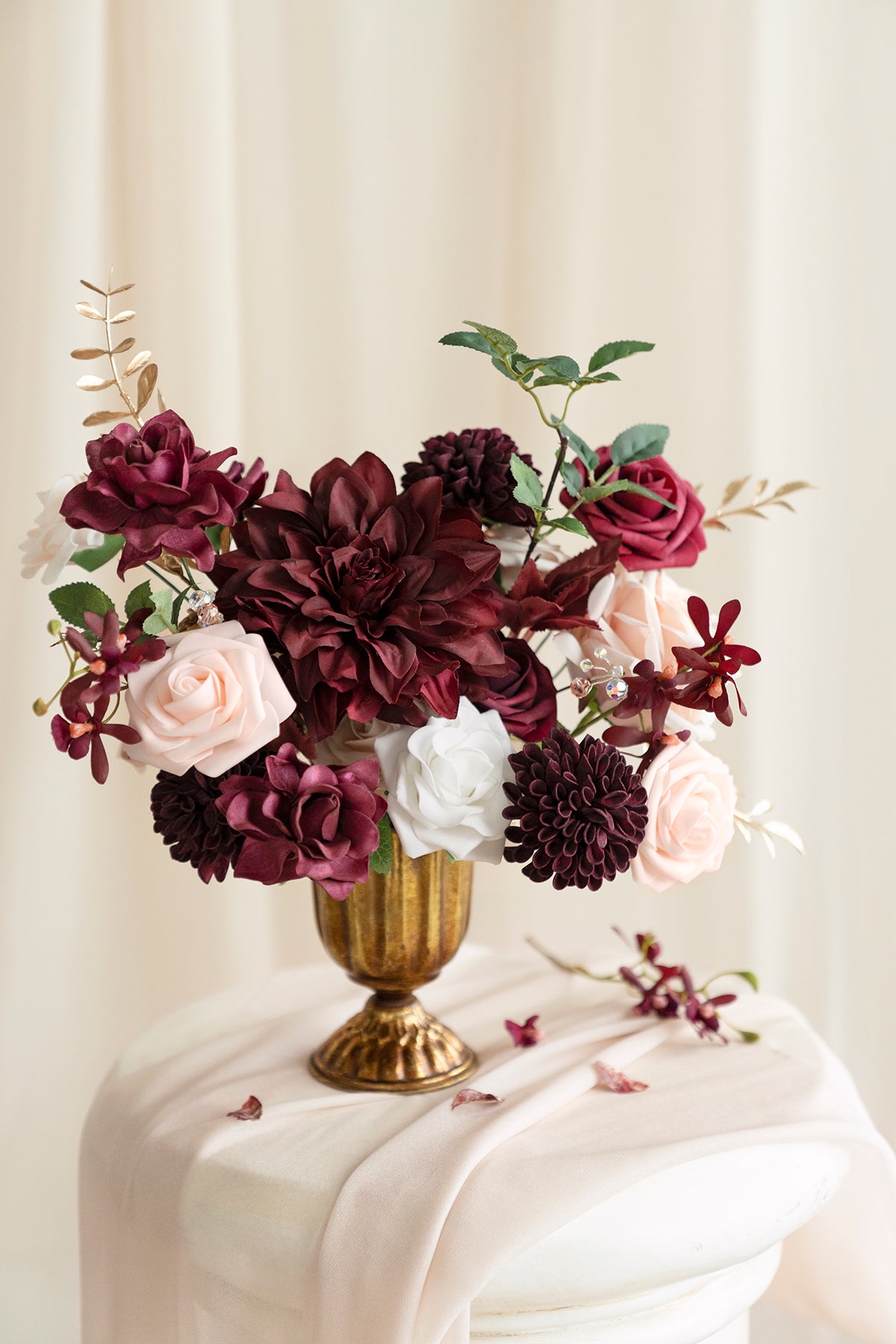 Burgundy & Marsala Designer Flower Boxes