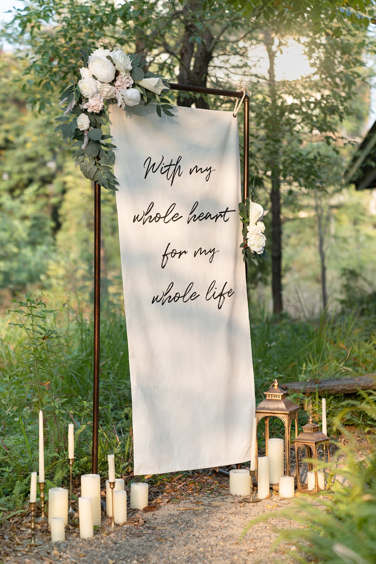 Combo Set Flower Sign Decor in White & Sage | Clearance
