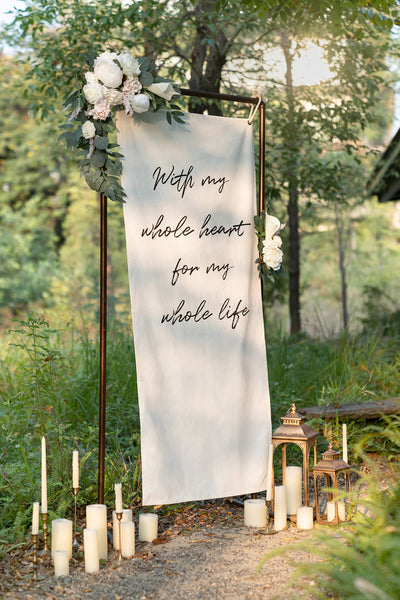 Combo Set Flower Sign Decor in White & Sage | Clearance