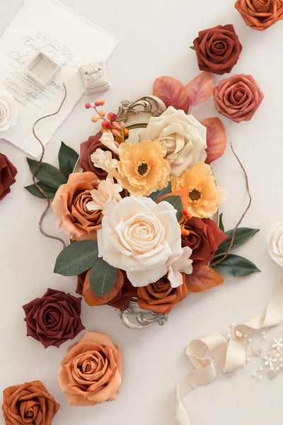 Orange & Terracotta Designer Flower Boxes