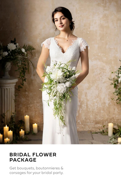 Pre-Arranged Bridal Flower Package in May Lily & Olive