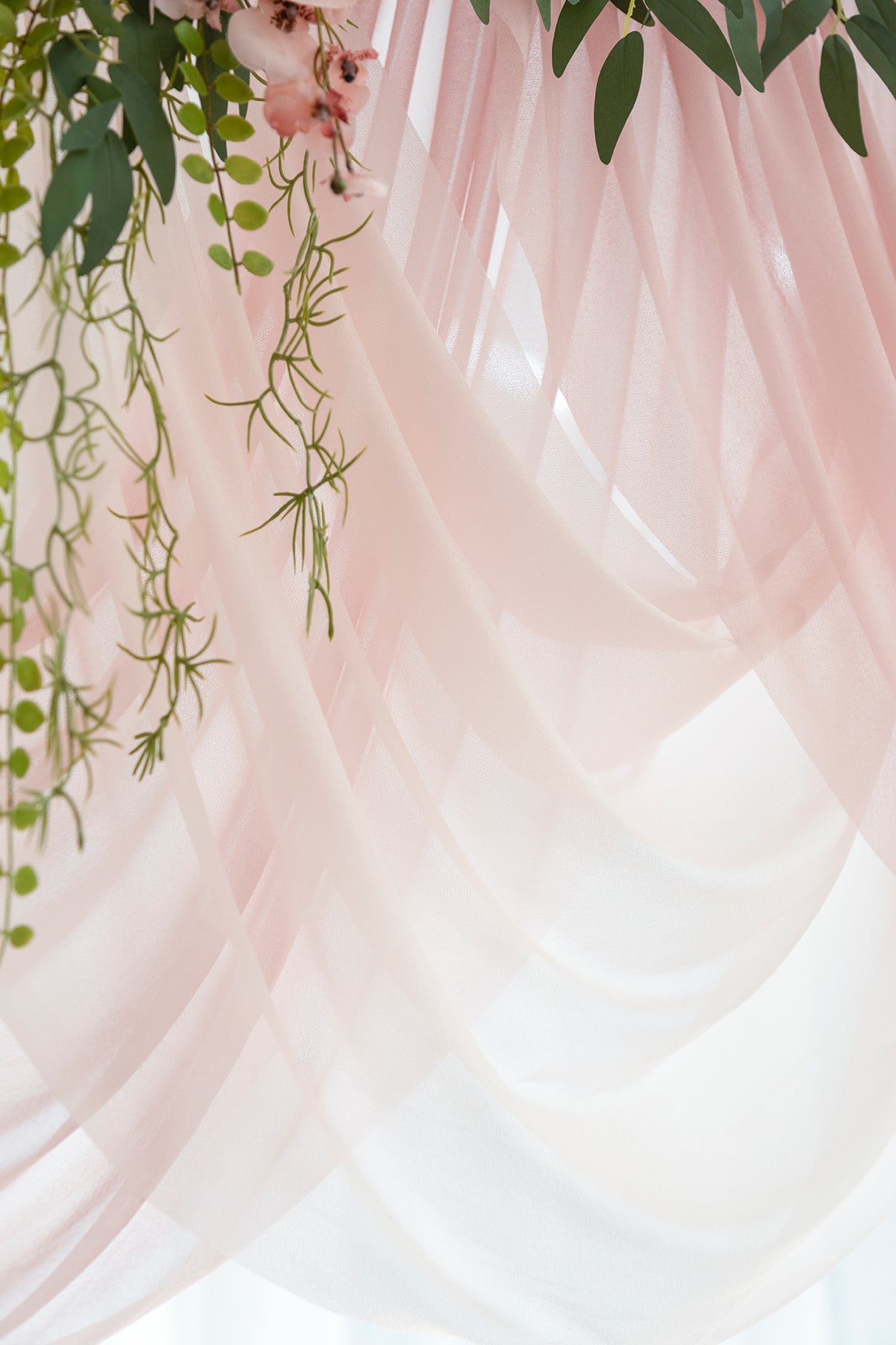 Wedding Arch Draping in Dusty Rose & Blush | Clearance
