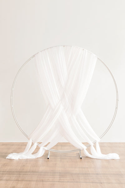 Wedding Arch Draping Fabric in White | Clearance