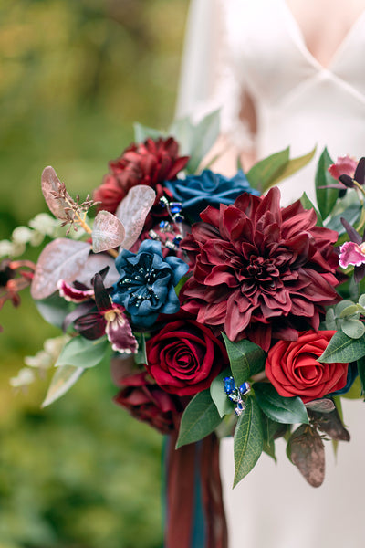 DIY Supporting Flower Boxes in Romantic Marsala