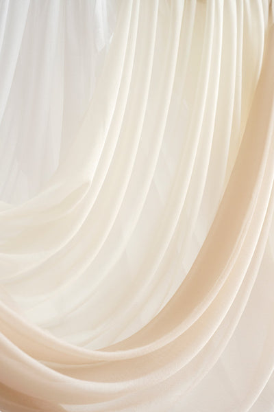 Wedding Arch Drapes in Rust & Sepia