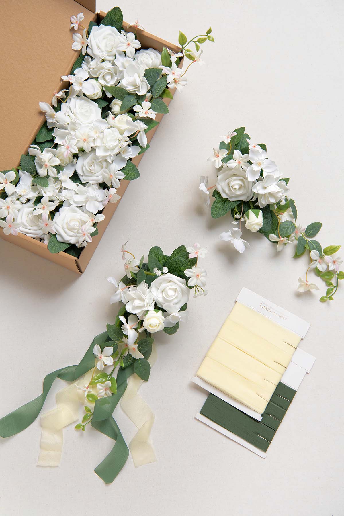 Aisle & Chair Decor in White & Sage