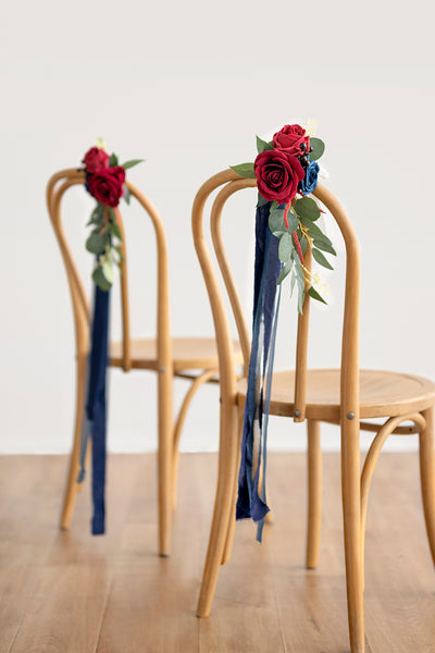 Pre-Arranged Wedding Flower Packages in Burgundy & Navy