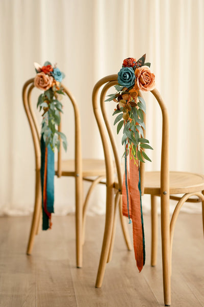 Pre-Arranged Wedding Flower Packages in Dark Teal & Burnt Orange
