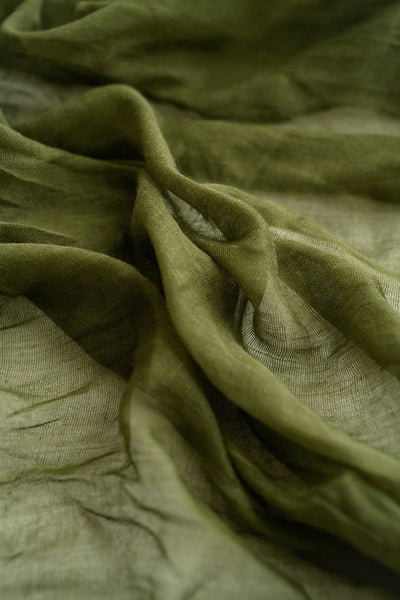 Table Linens in Olive Green