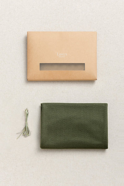 Table Linens in Olive Green
