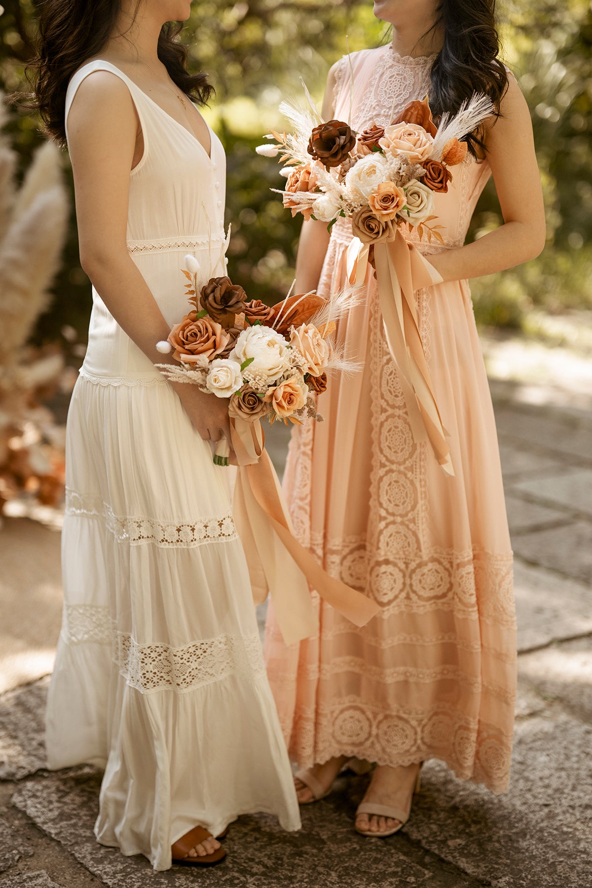 Pre-Arranged Wedding Flower Packages in Rust & Sepia