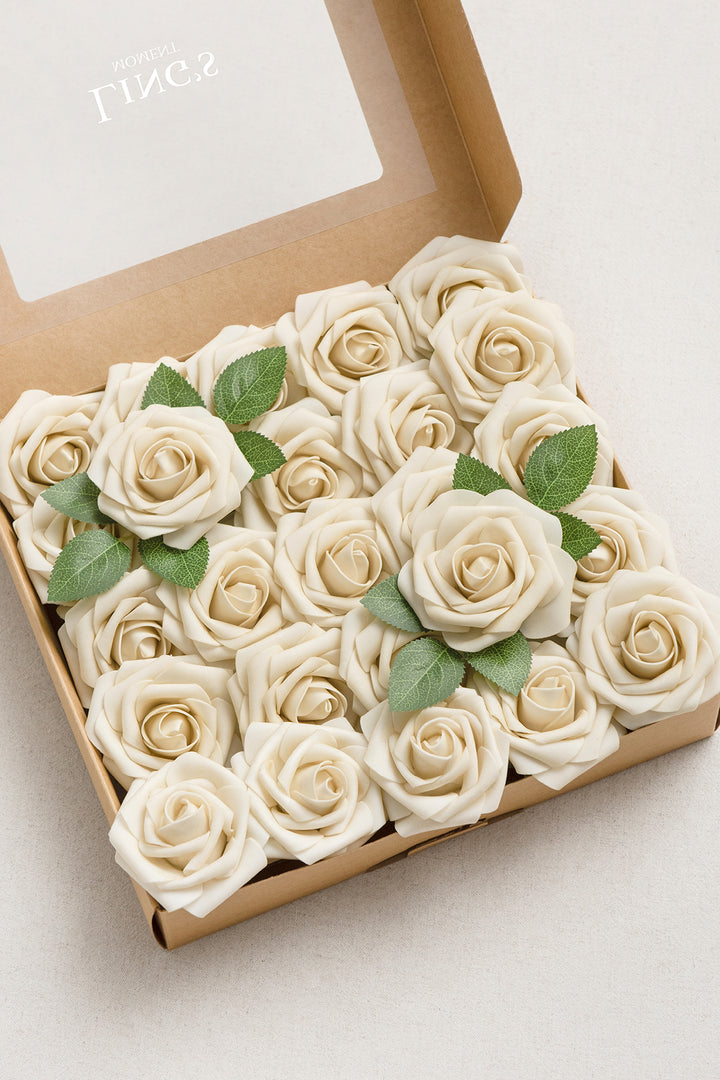 DIY Supporting Flower Boxes in Tawny Beige Rose