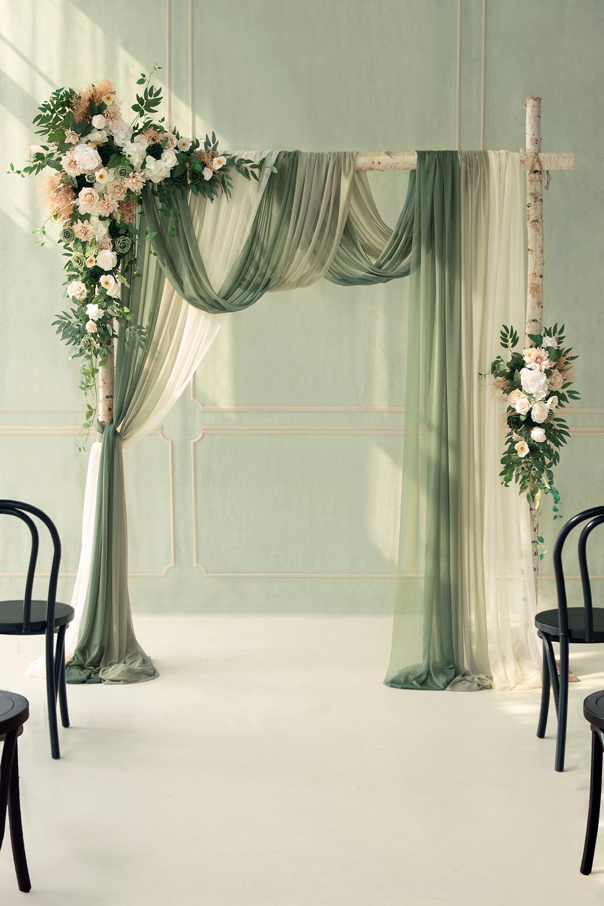 Pre-Arranged Wedding Flower Packages in Emerald & Tawny Beige