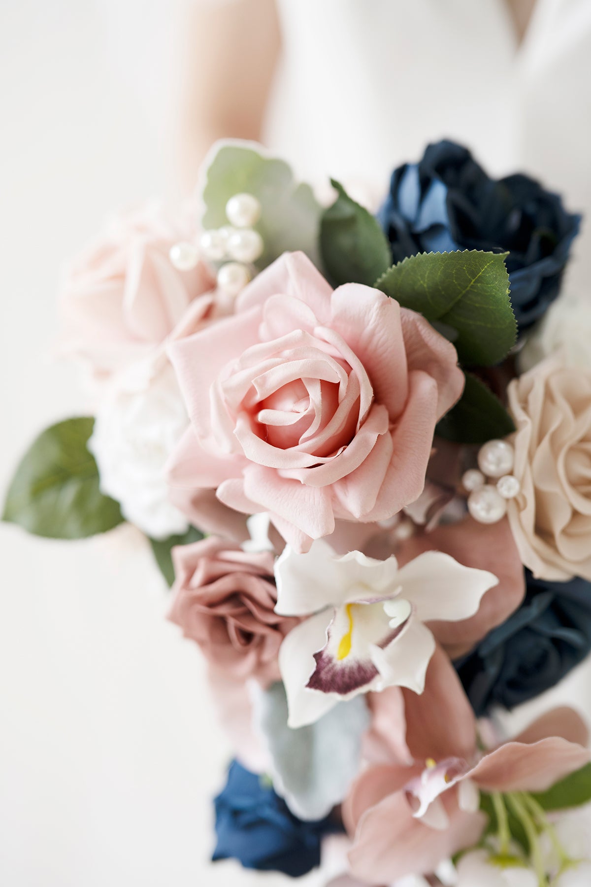 Dusty Blue & Navy Designer Flower Boxes
