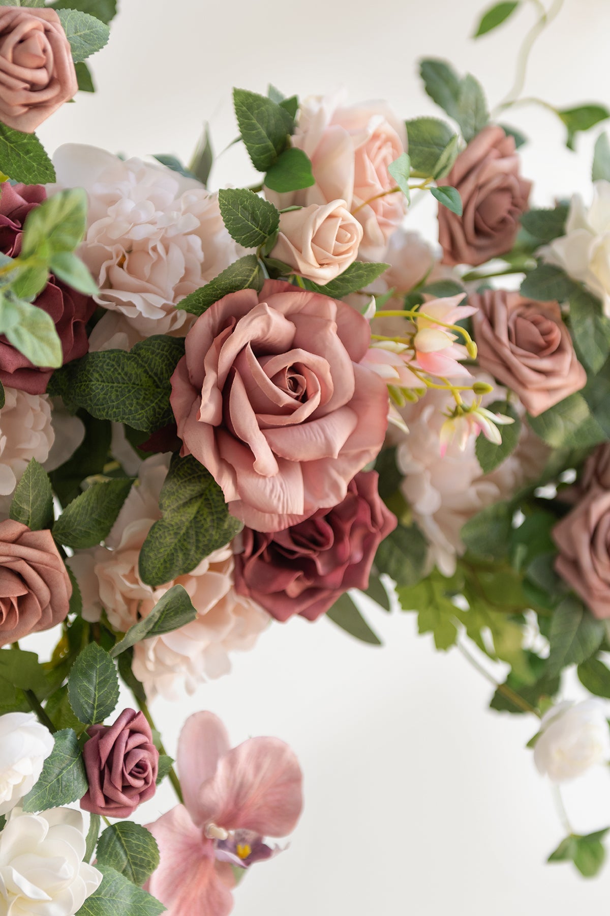 Flash Sale | Garland Flower Arch Decor in Dusty Rose & Mauve