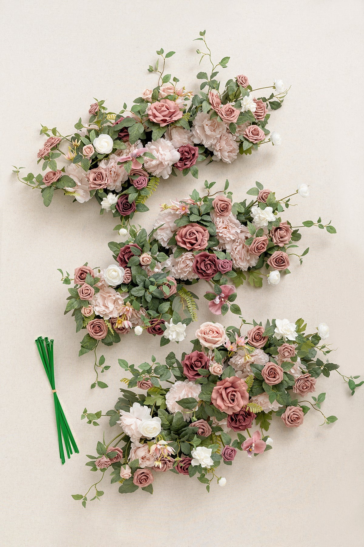 Flash Sale | Garland Flower Arch Decor in Dusty Rose & Mauve