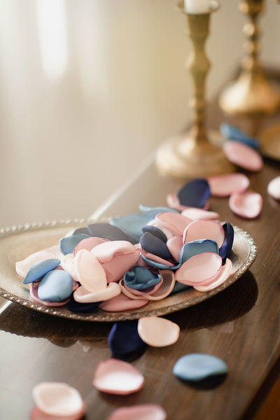 Additional Flower Decorations in Dusty Rose & Navy