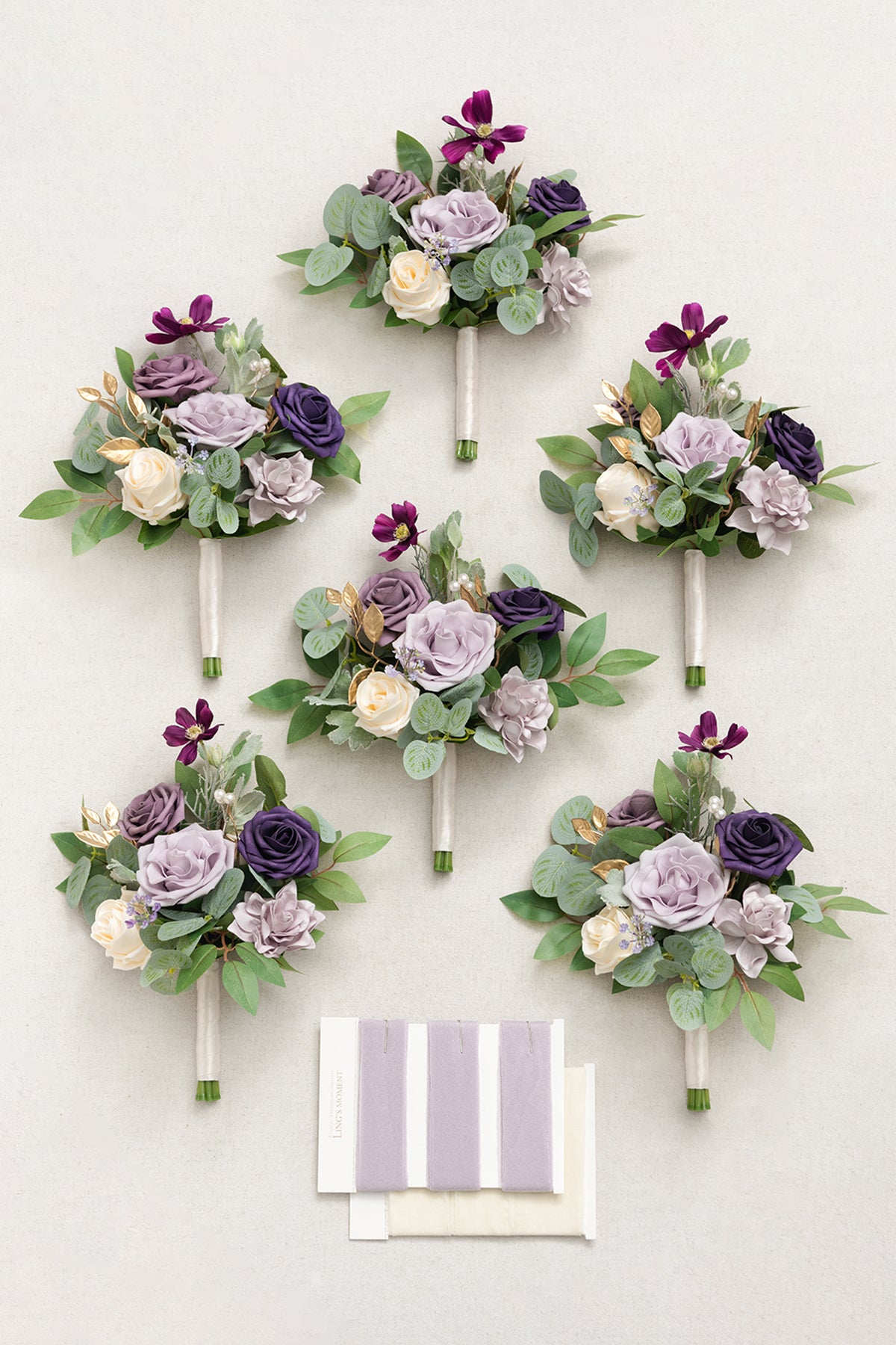 Bridesmaid Posy in Lilac & Gold