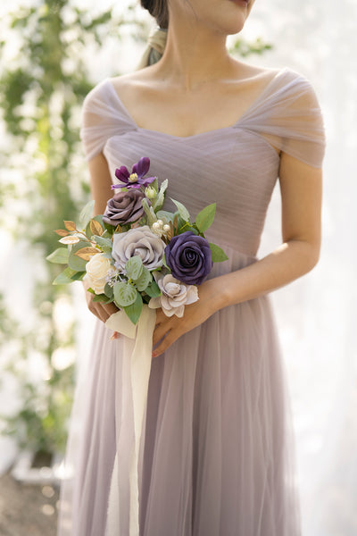 Bridesmaid Posy in Lilac & Gold
