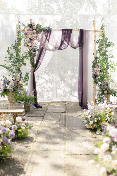 Pre-Arranged Wedding Flower Packages in Lilac & Gold