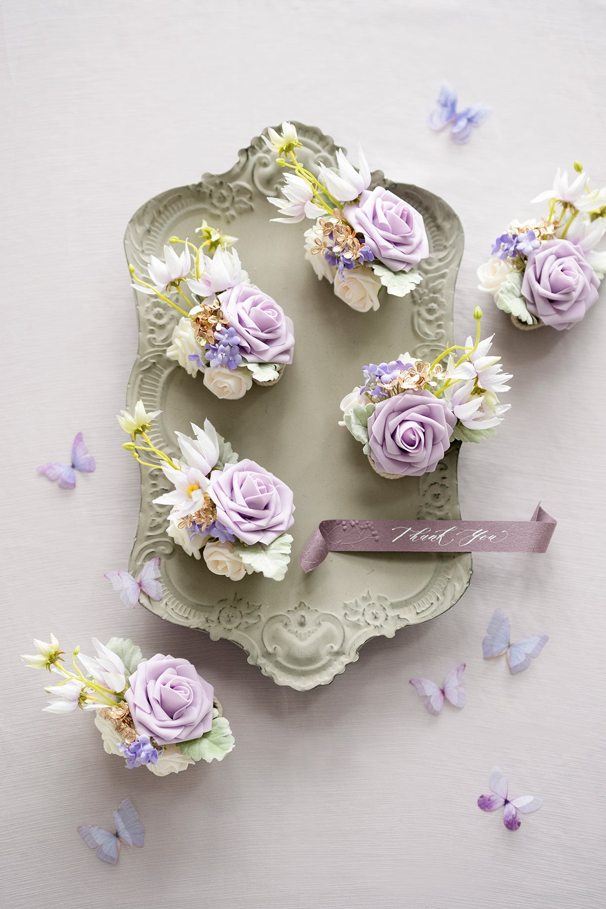 Pre-Arranged Wedding Flower Packages in Lilac & Gold