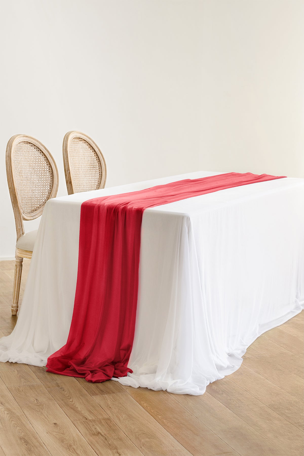 Table Linens in Christmas Red & Sparkle