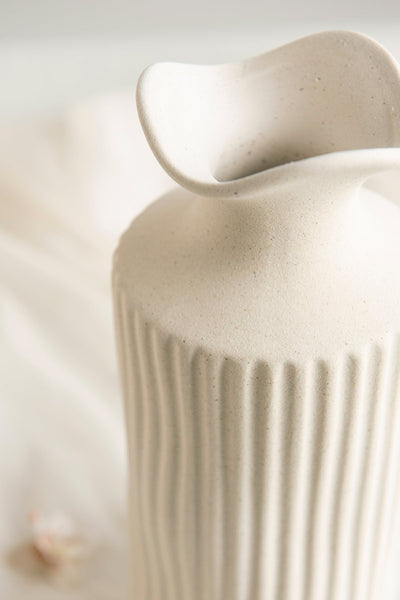 Flash Sale | Solid Unglazed Ceramic Vase for Table Decoration