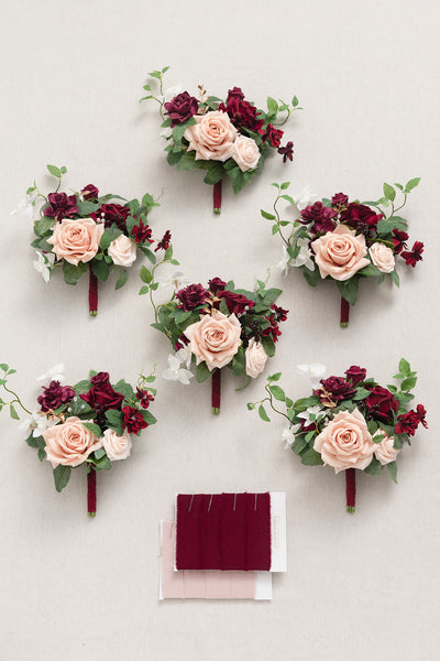 Bridesmaid Posy in Romantic Marsala