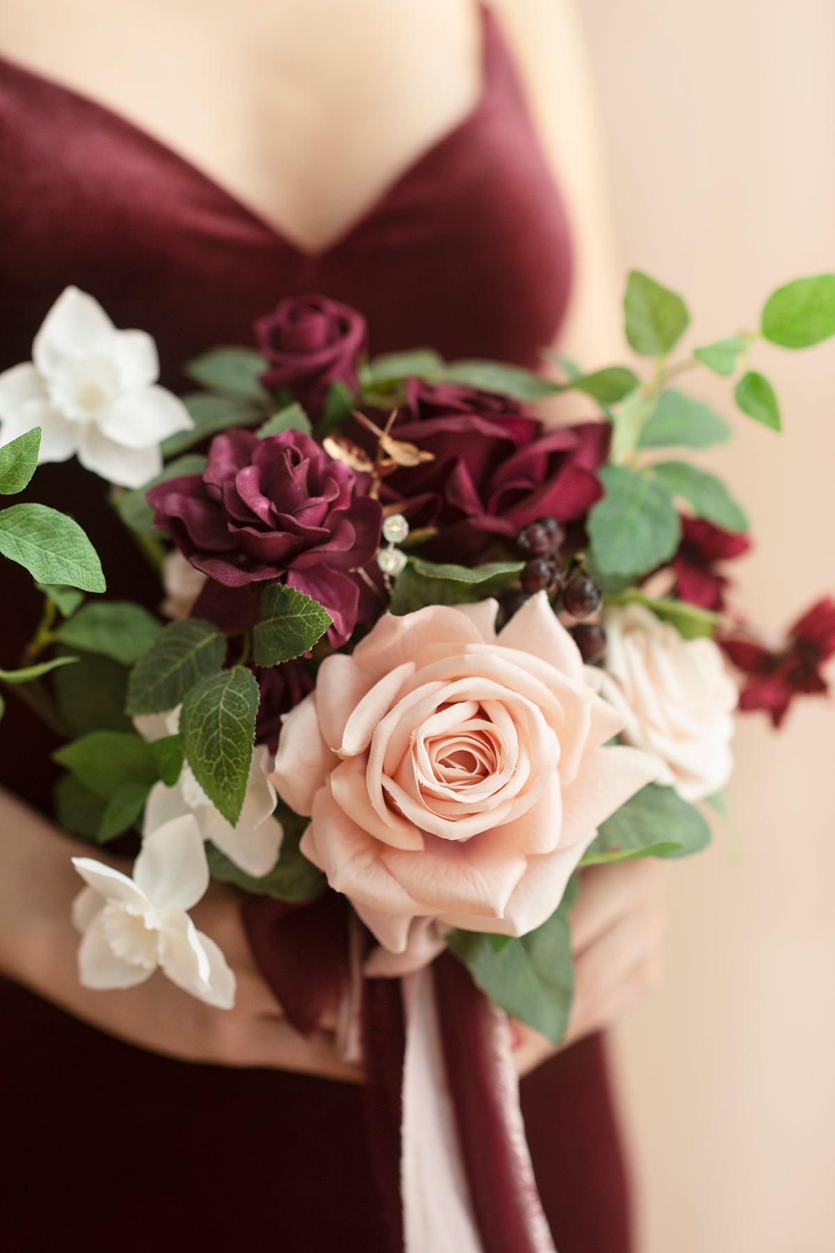 Bridesmaid Posy in Romantic Marsala