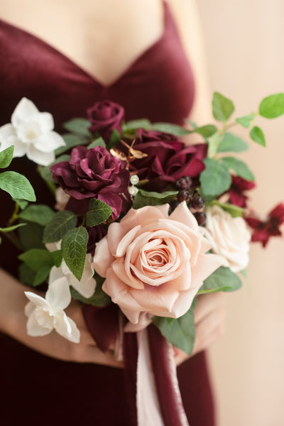 Bridesmaid Posy in Romantic Marsala