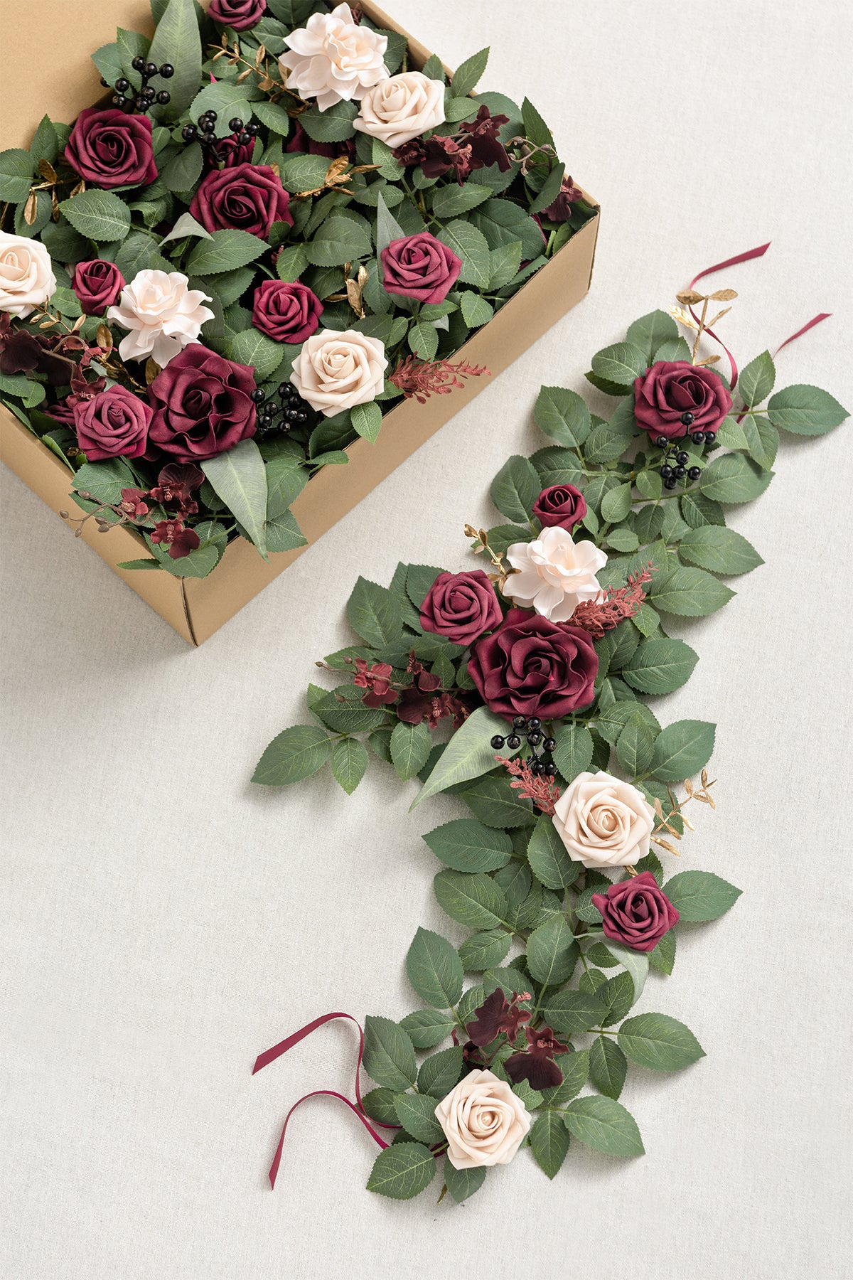 2ft Flower Garlands in Romantic Marsala